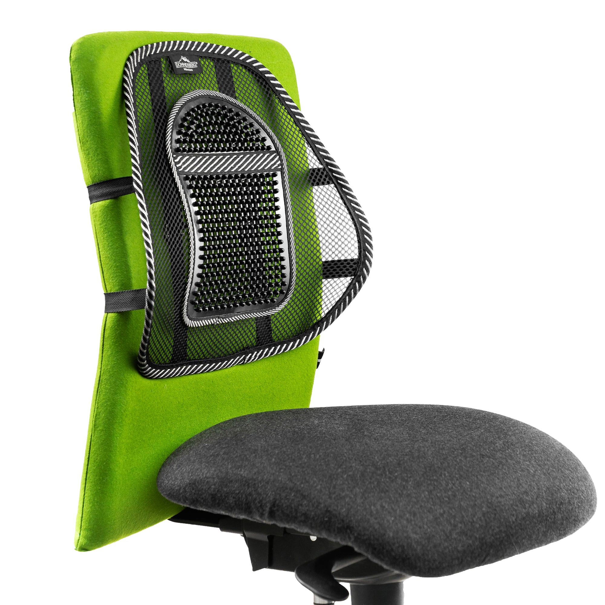 Back support on office chair
