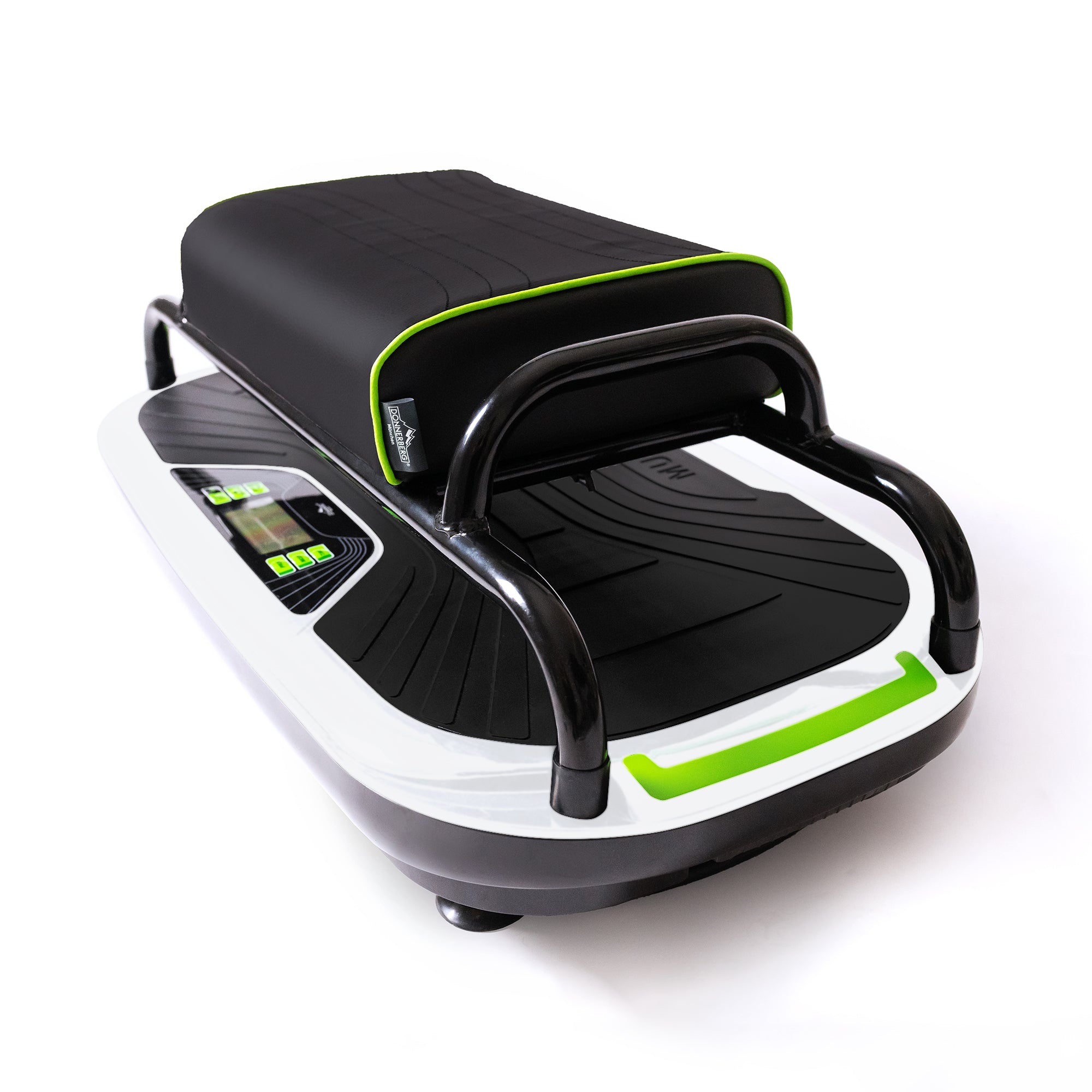 Vibration plate with seat in black color