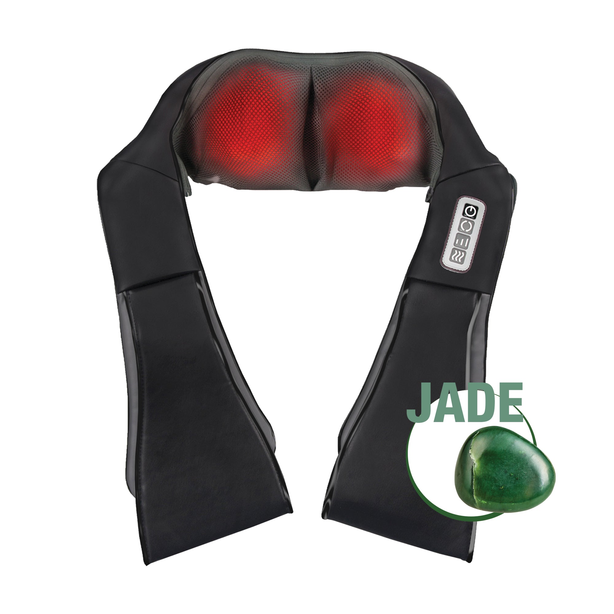 Heated massager with two arm loops