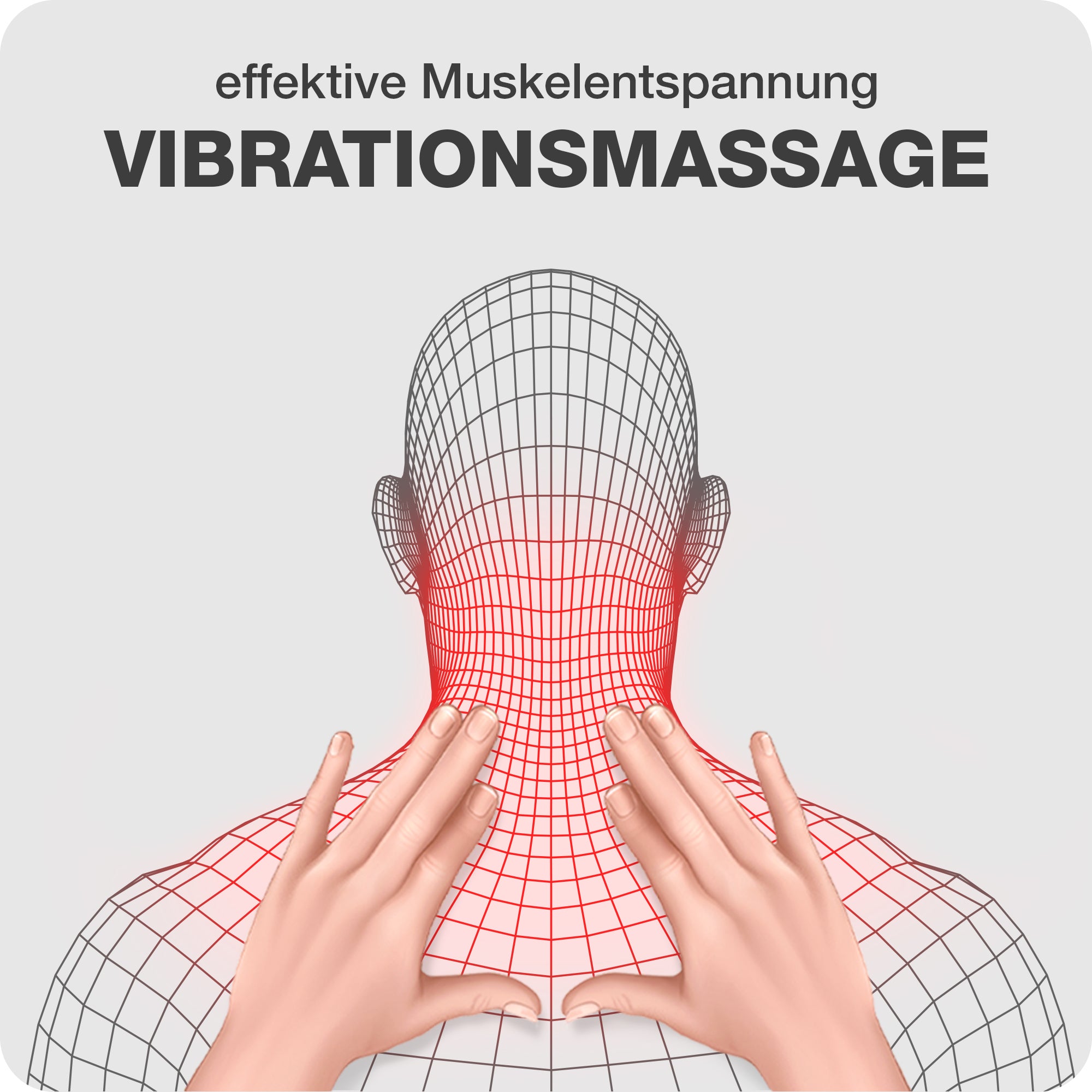 2 in 1 Premium Schwarz: Vibrationsmassage