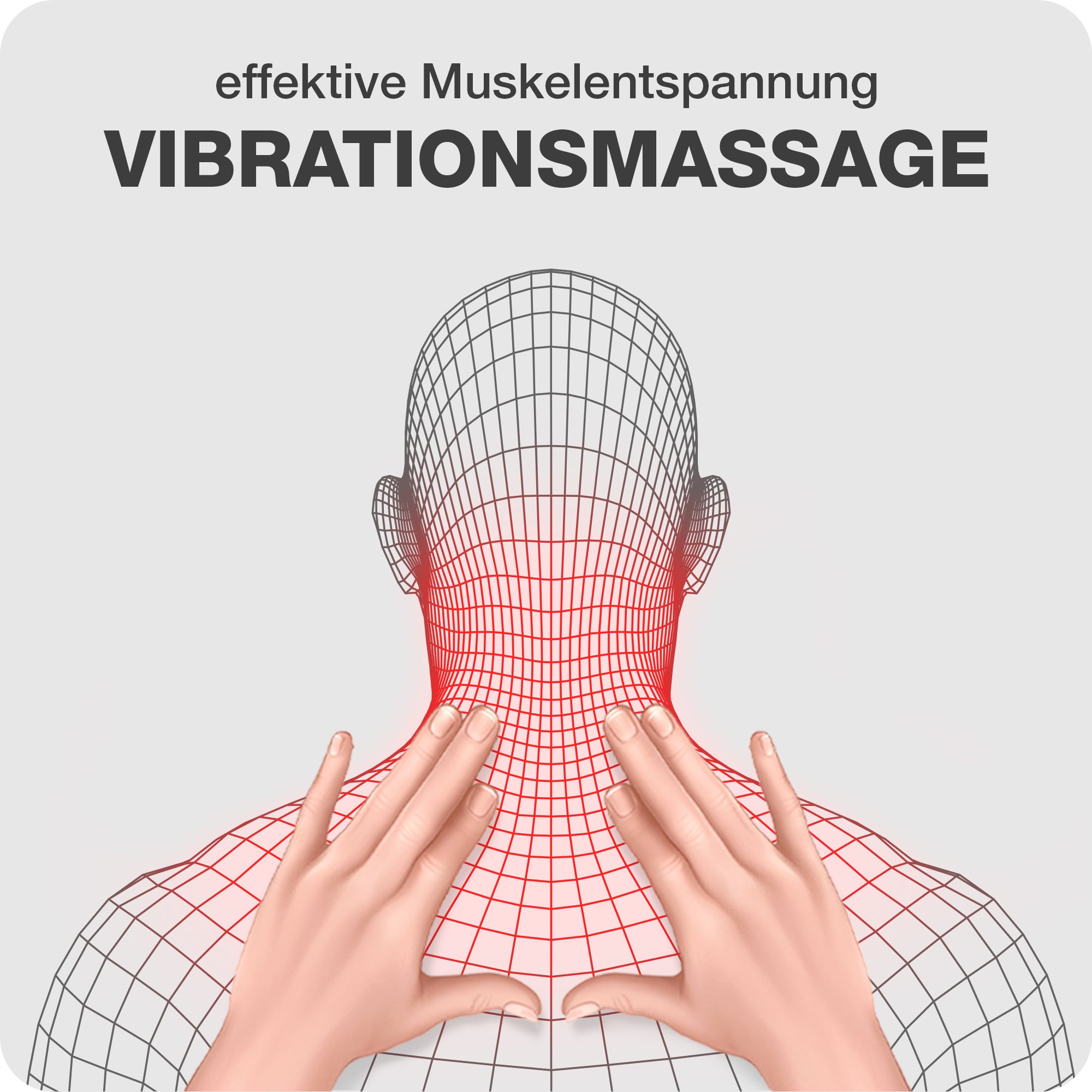 2 in 1 Premium Schwarz: Vibrationsmassage