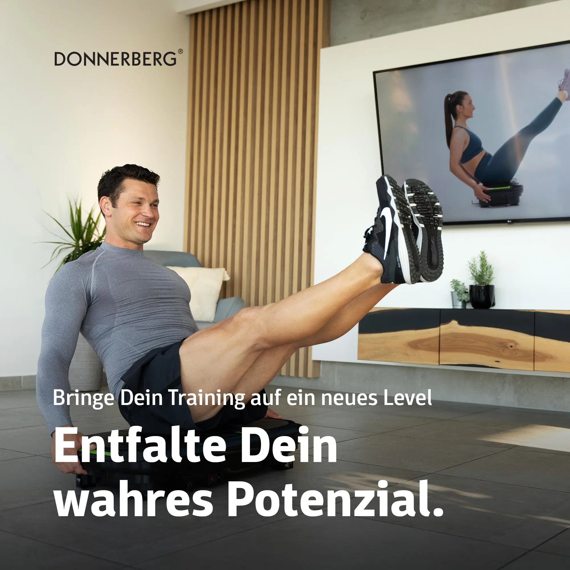 Plateforme vibrante et oscillante Sport. L'entraînement par de bonnes vibrations.