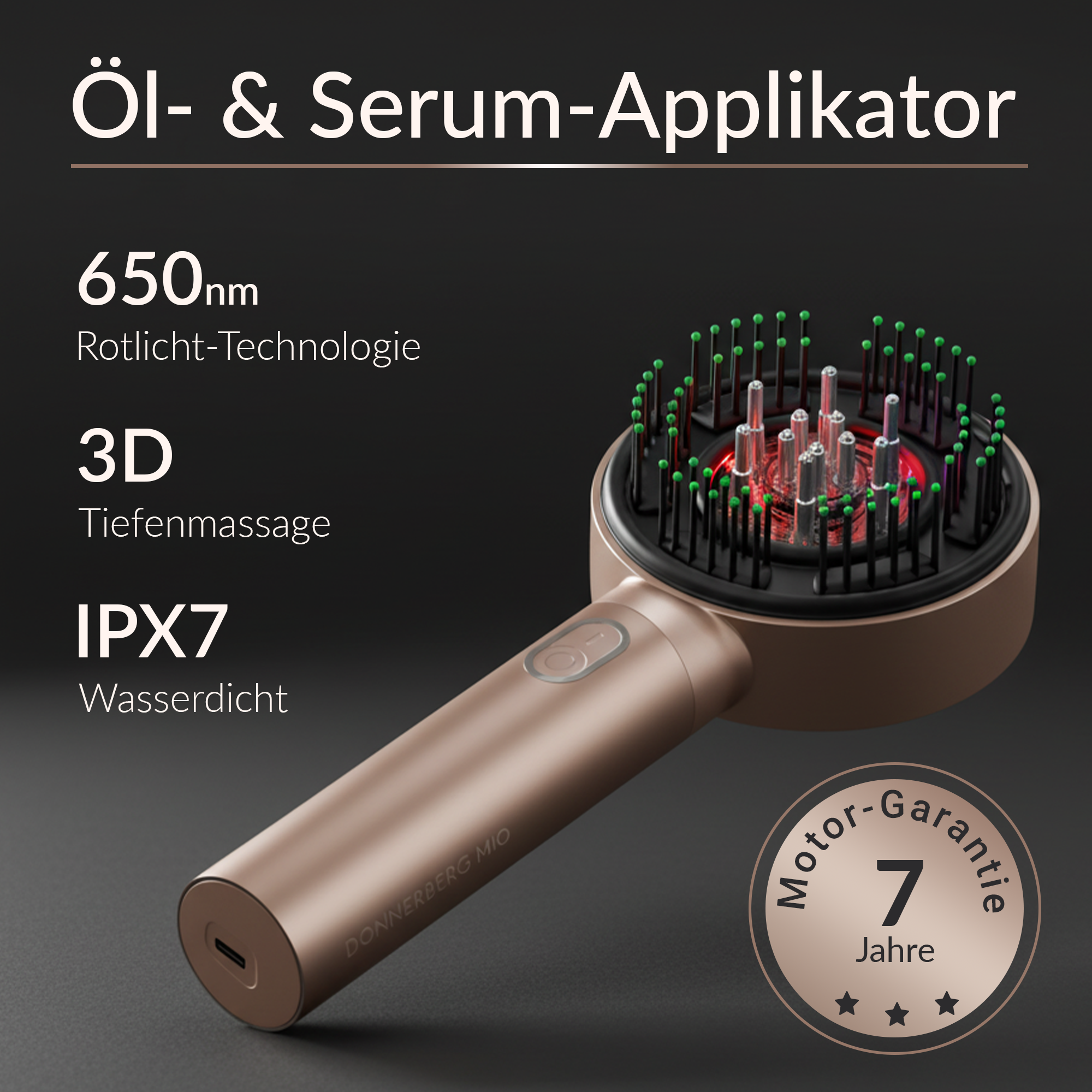 Massaggiatore per cuoio capelluto con luce rossa MIO