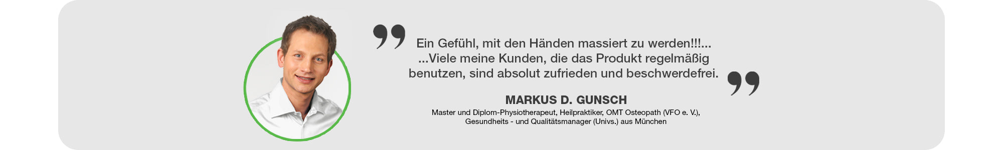 Unser Premium Nackenmassagegerät in Schwarz wird von Experten empfohlen