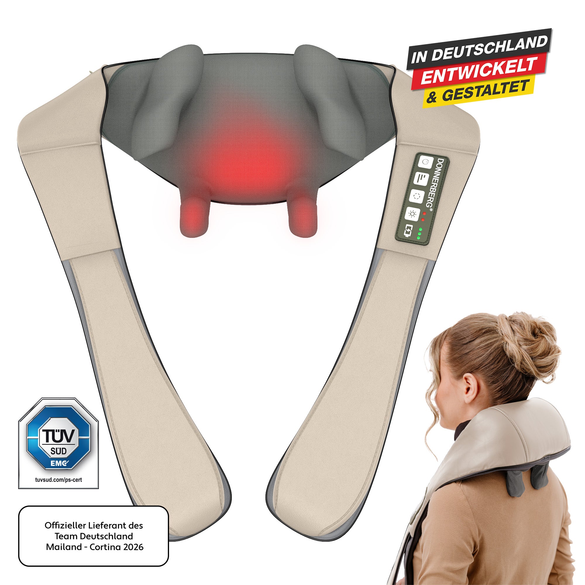 Proneck das Nackenmassagegerät speziell für den Nacken beige