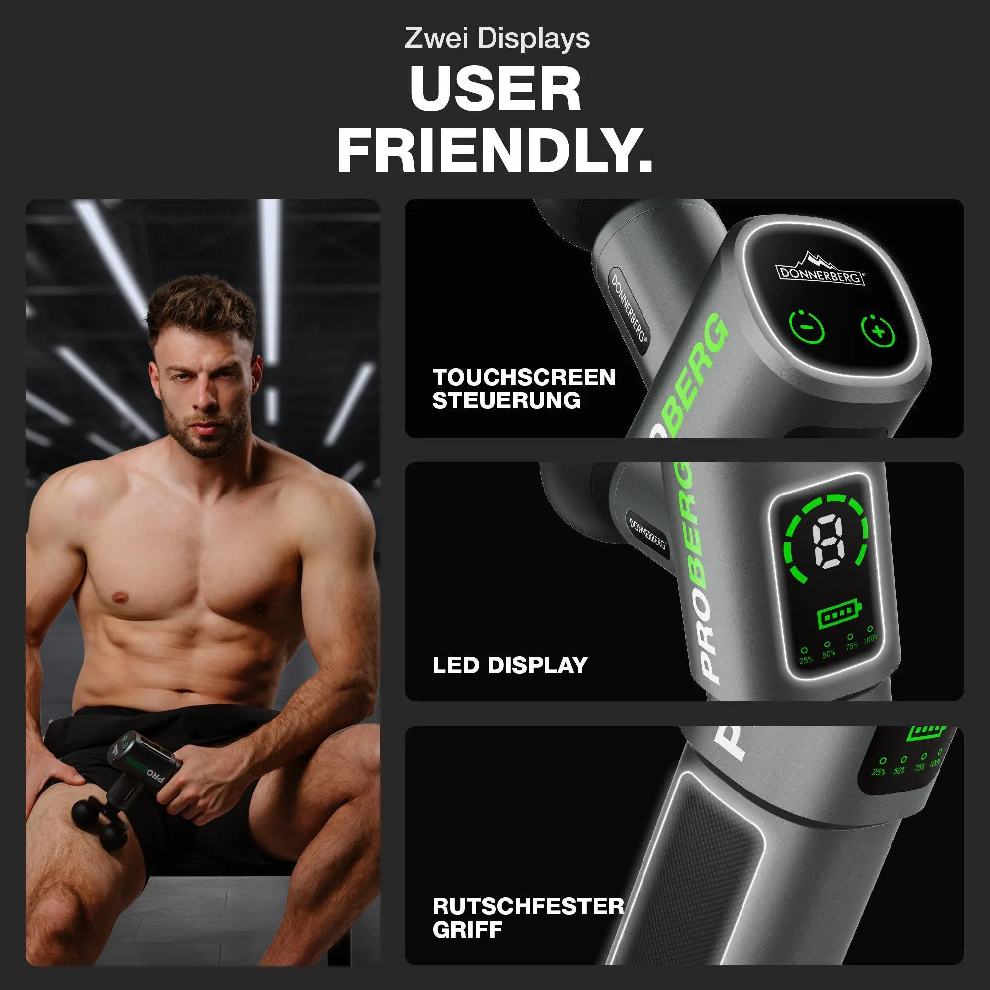 Tiefengewebsmassage mit der Proberg Pistole