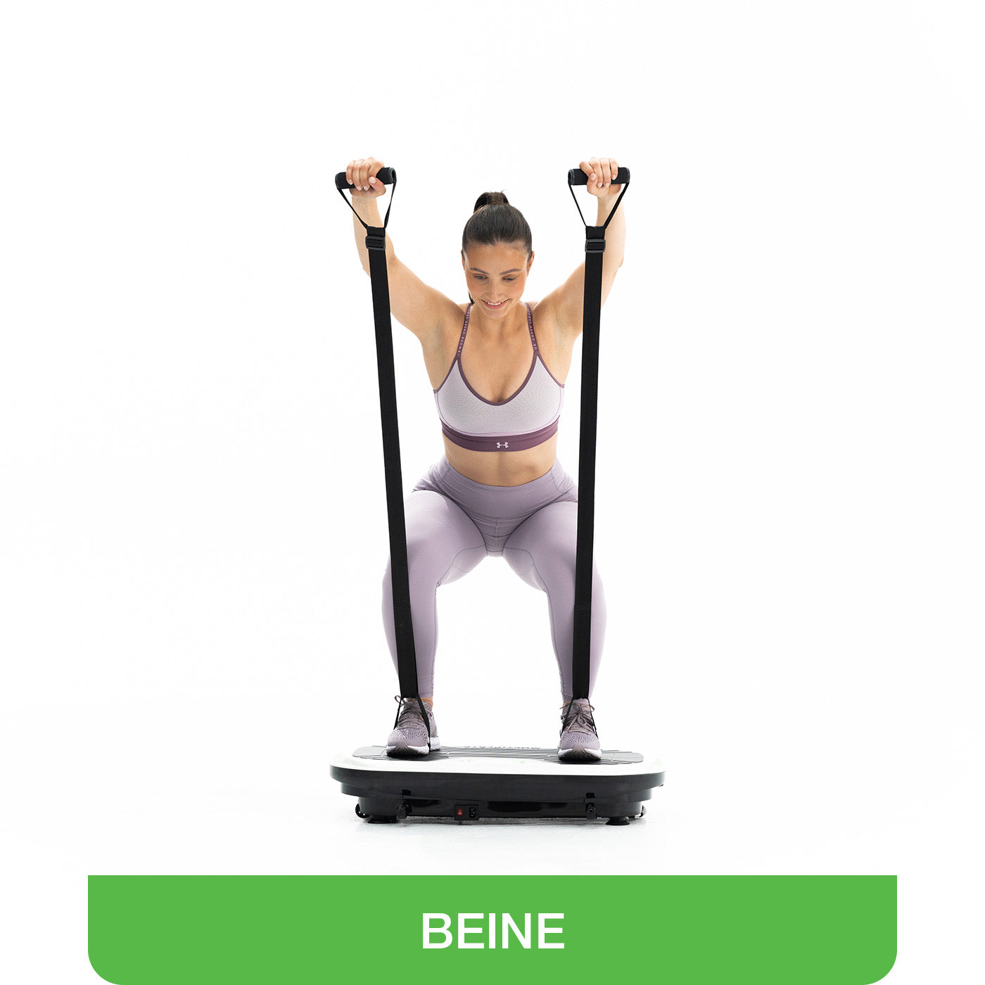 Übungen auf dem Vibrationsboard Thera. Beinübung