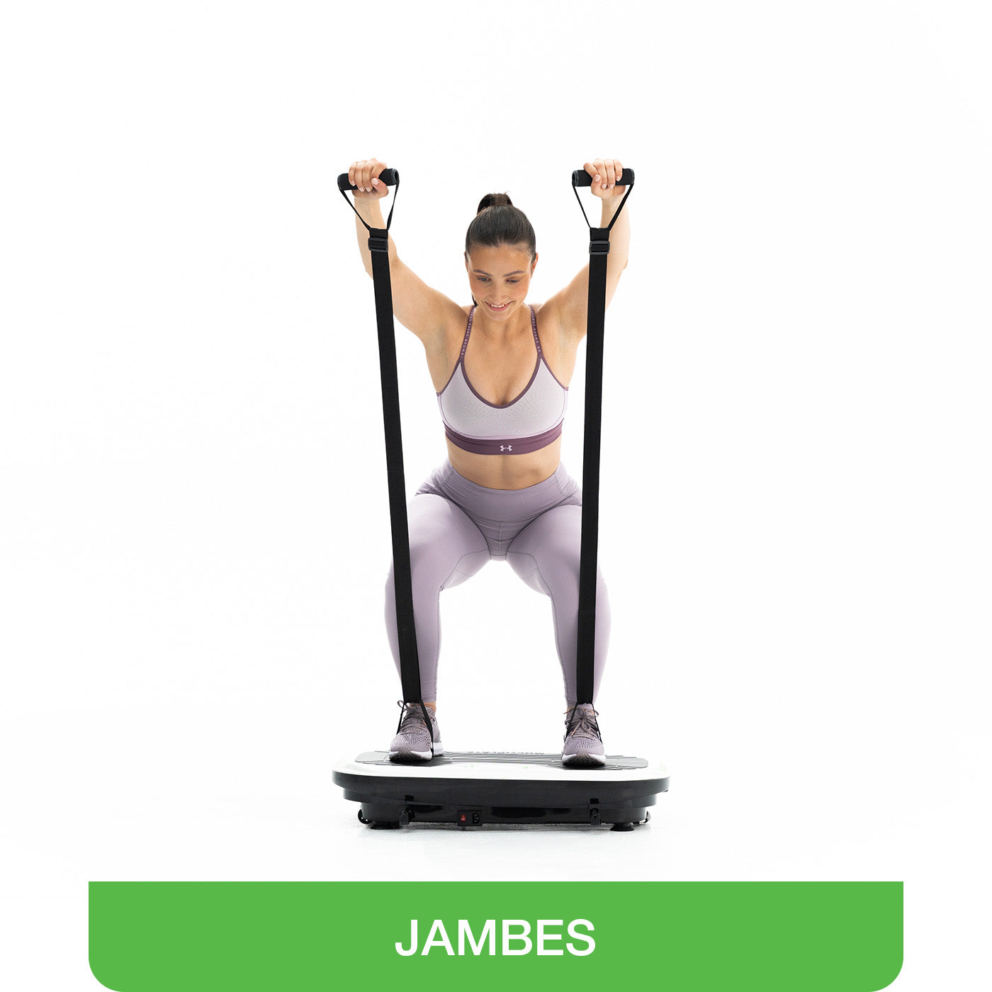 Exercices sur la plateforme vibrante Thera. Exercice pour les jambes