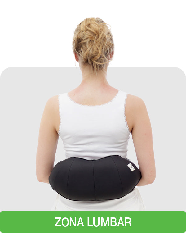masaje en la zona lumbar