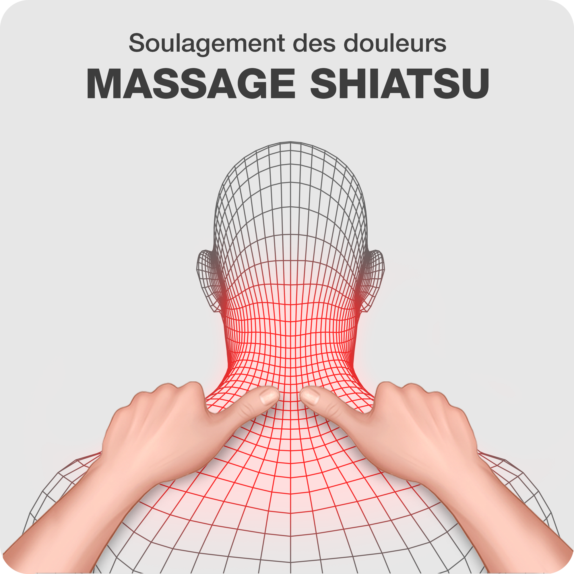 Technique de massage shiatsu du masseur électrique Klopfy