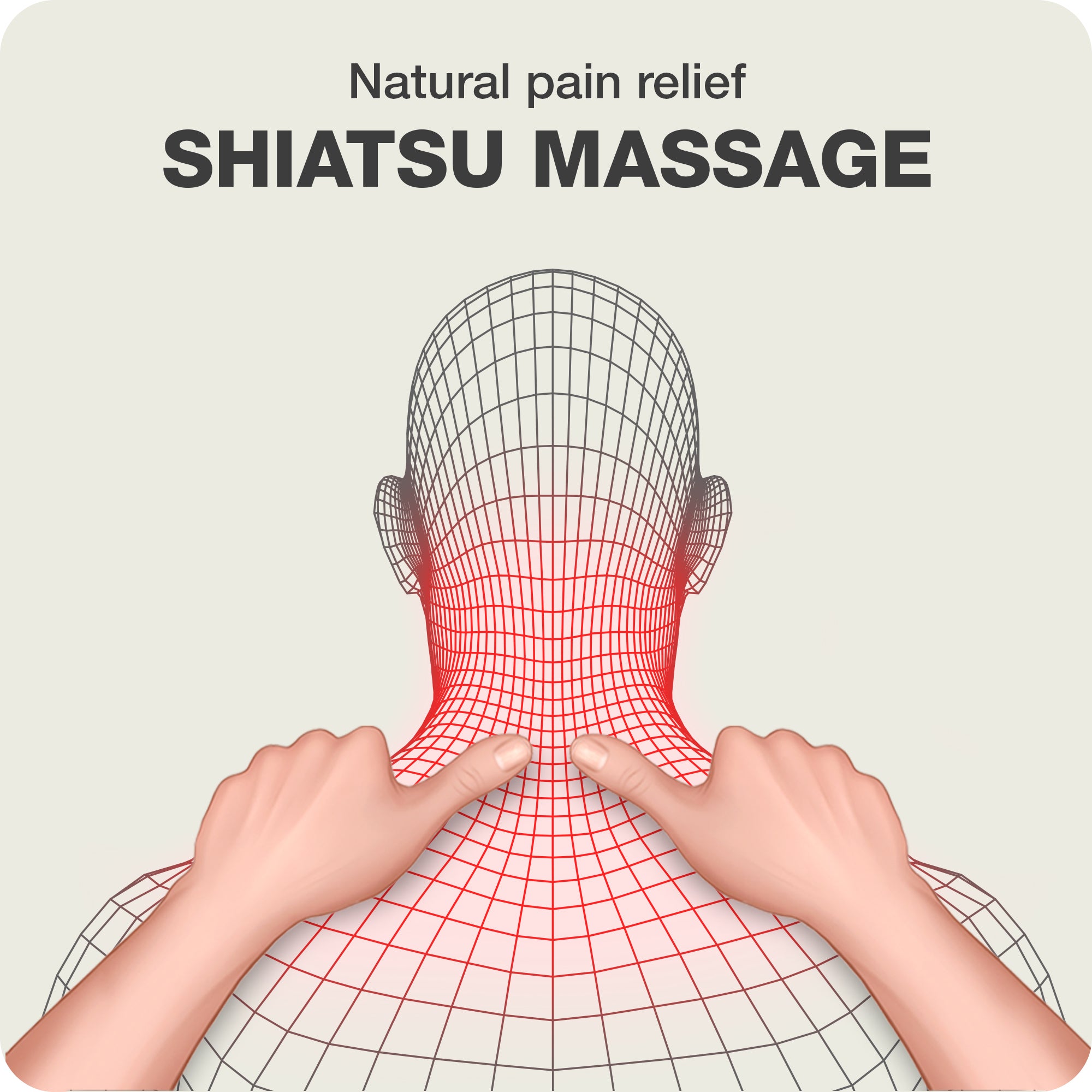 shiatsu massage performed by human hands