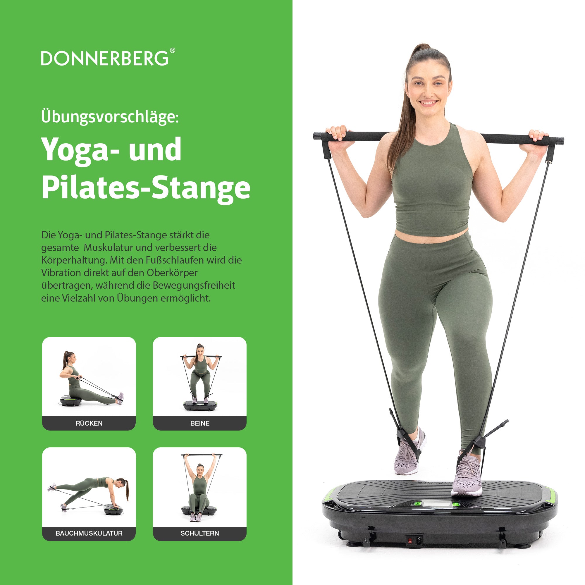 Accessoires : barre yoga pilate. Suggestions d'exercices