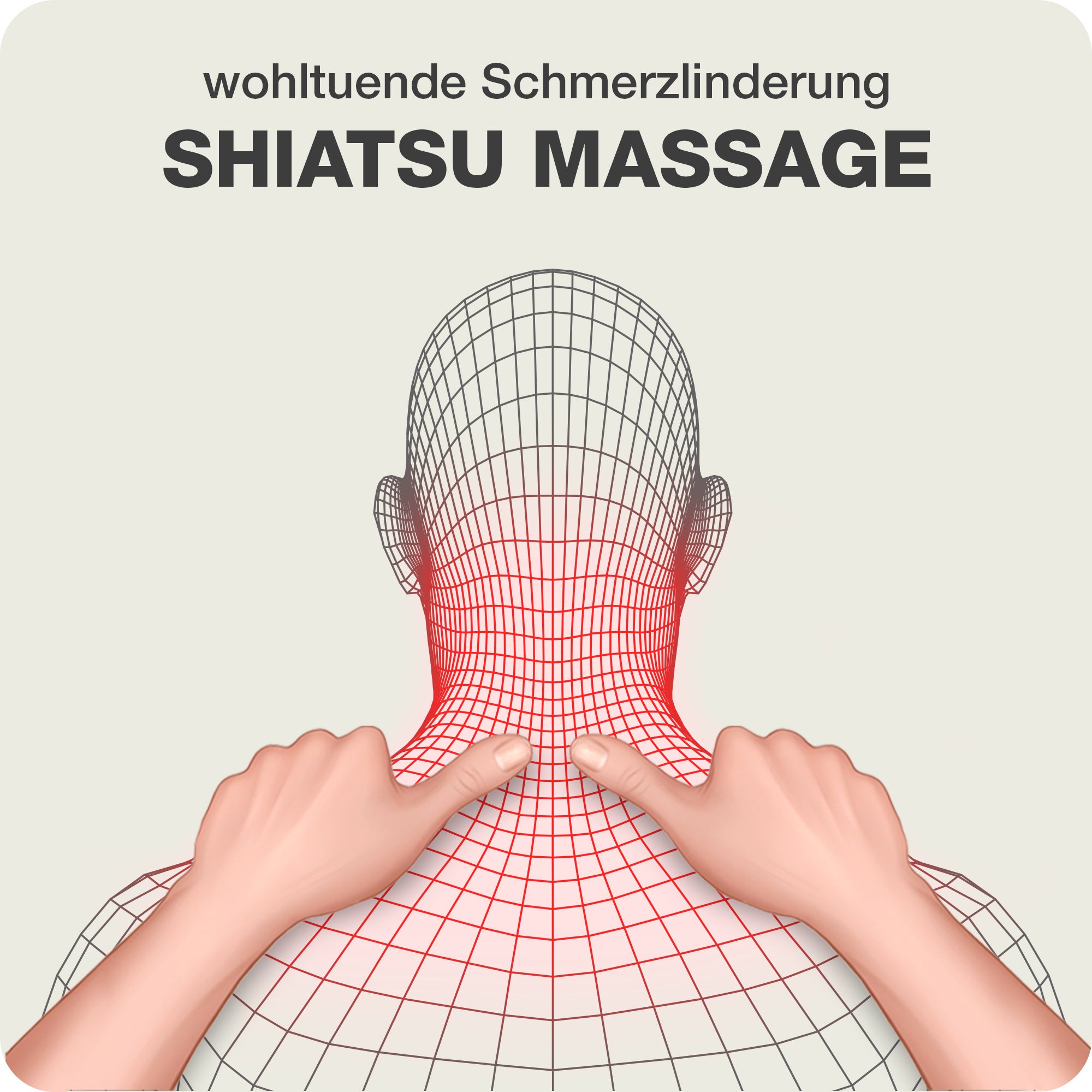Im Donnerberg Premium Nackenmassagegerät mit Akku kommt die traditionelle japanische Körpertherapie Shiatsu