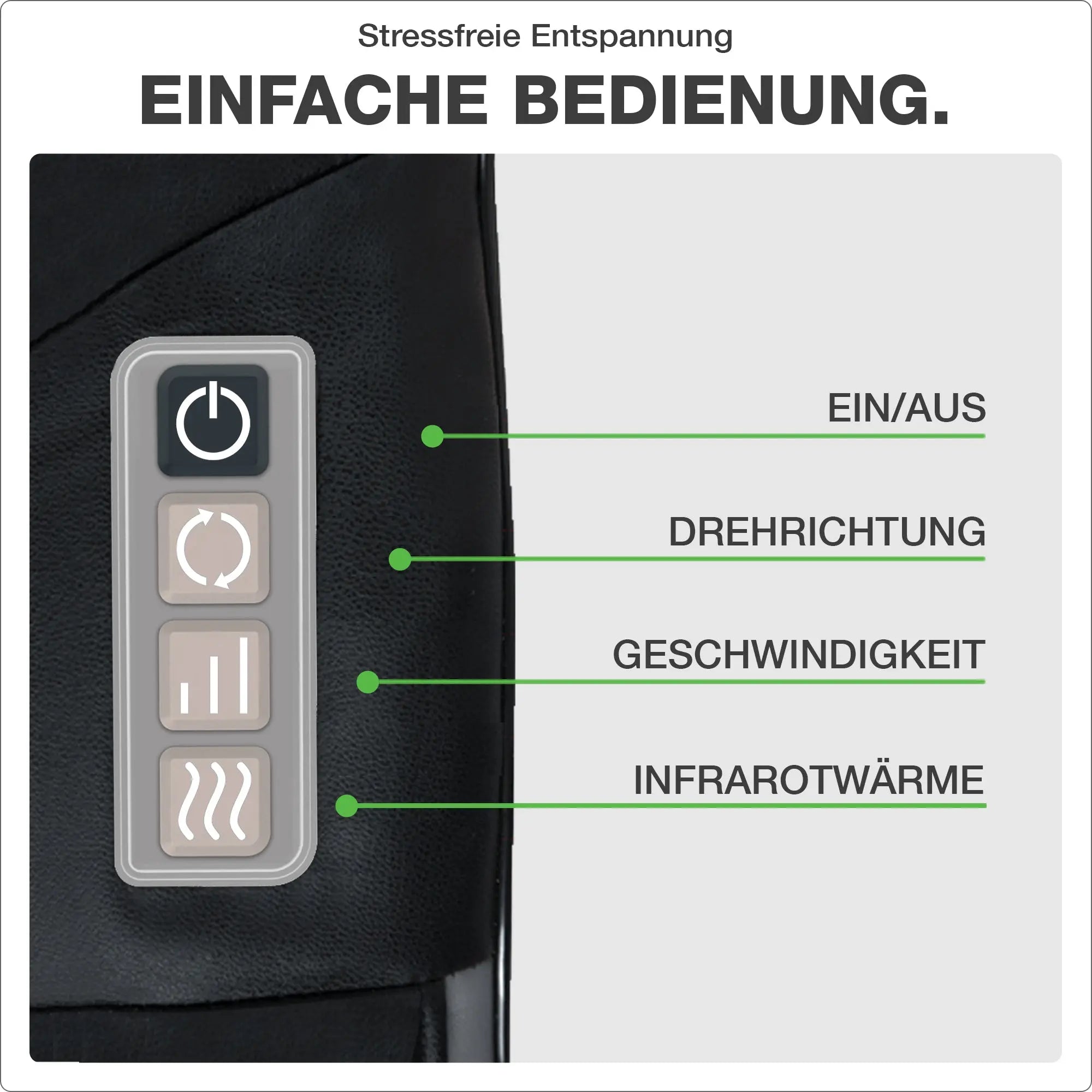 Konsole mit Bedienfeld. Einfache Bedienung