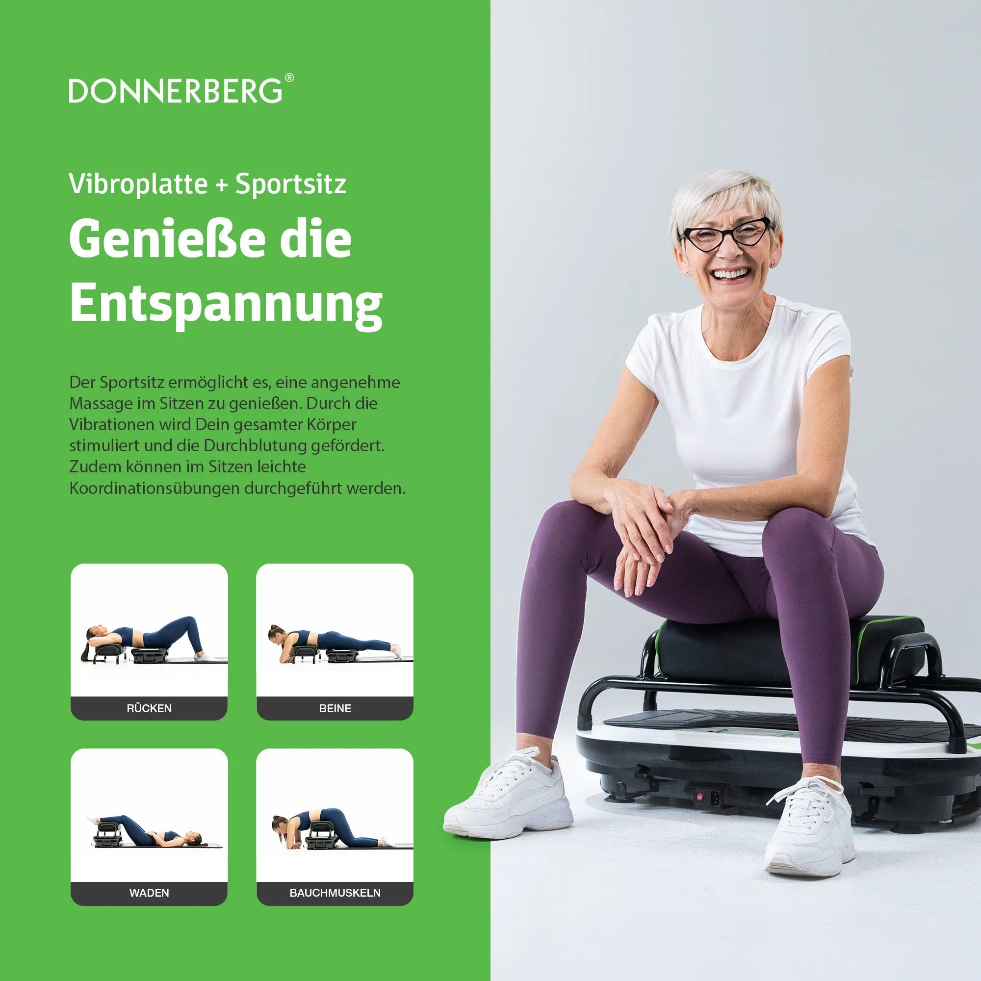 Relâchement des muscles et massage par vibrations doux et efficace.