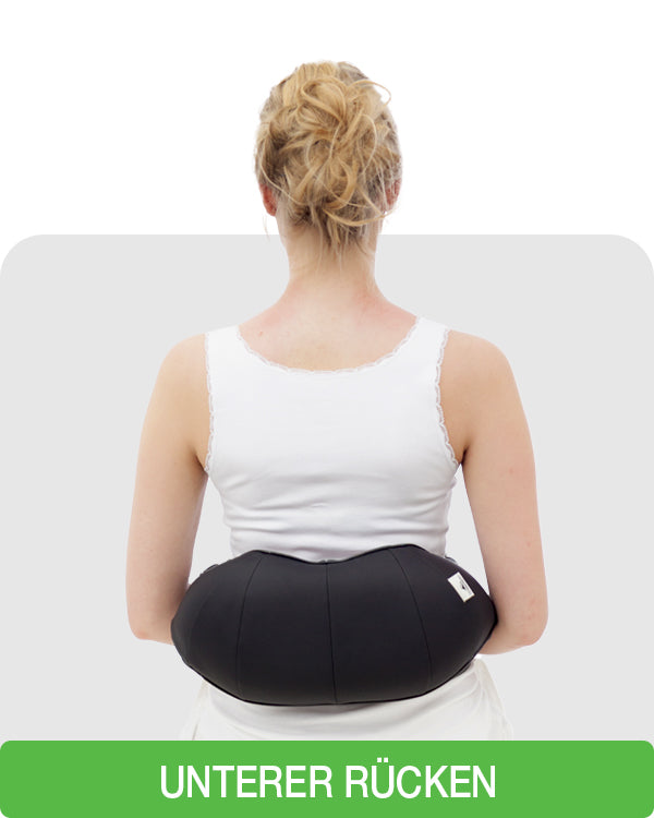 Ganzkörpermassage mit dem Massagegerät Basic: unterer Rücken