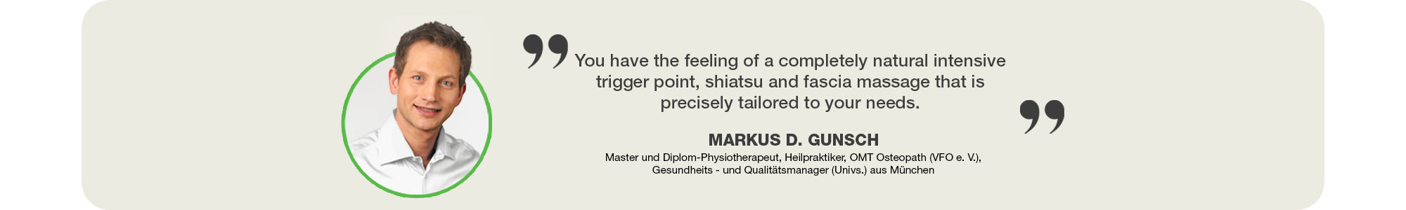 Expert review on Donnerberg massage device
