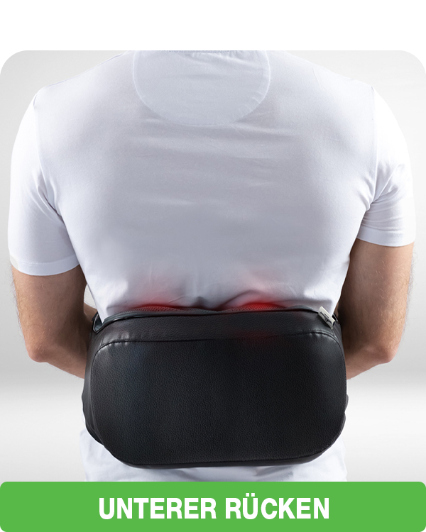 Ganzkörpermassage mit Rückenmassagegerät: unterer Rücken