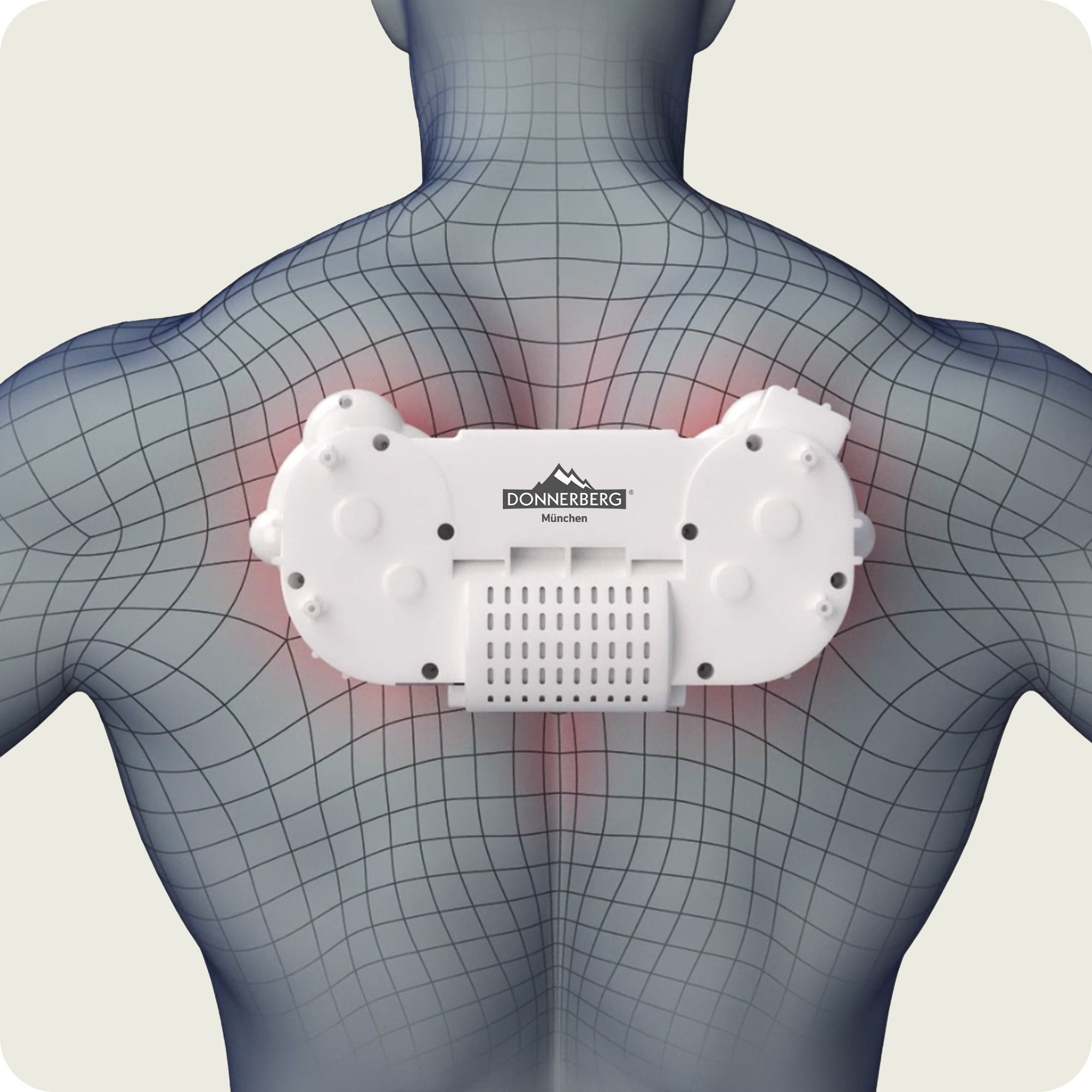 Der Kraftmotor des Nackenmassagegeräts mit Akku steht für Langlebigkeit und Ausdauer
