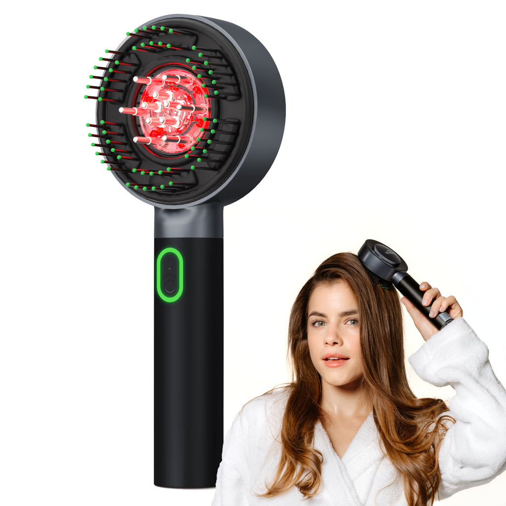 Kopfmassagebürste mit Rotlicht MIO