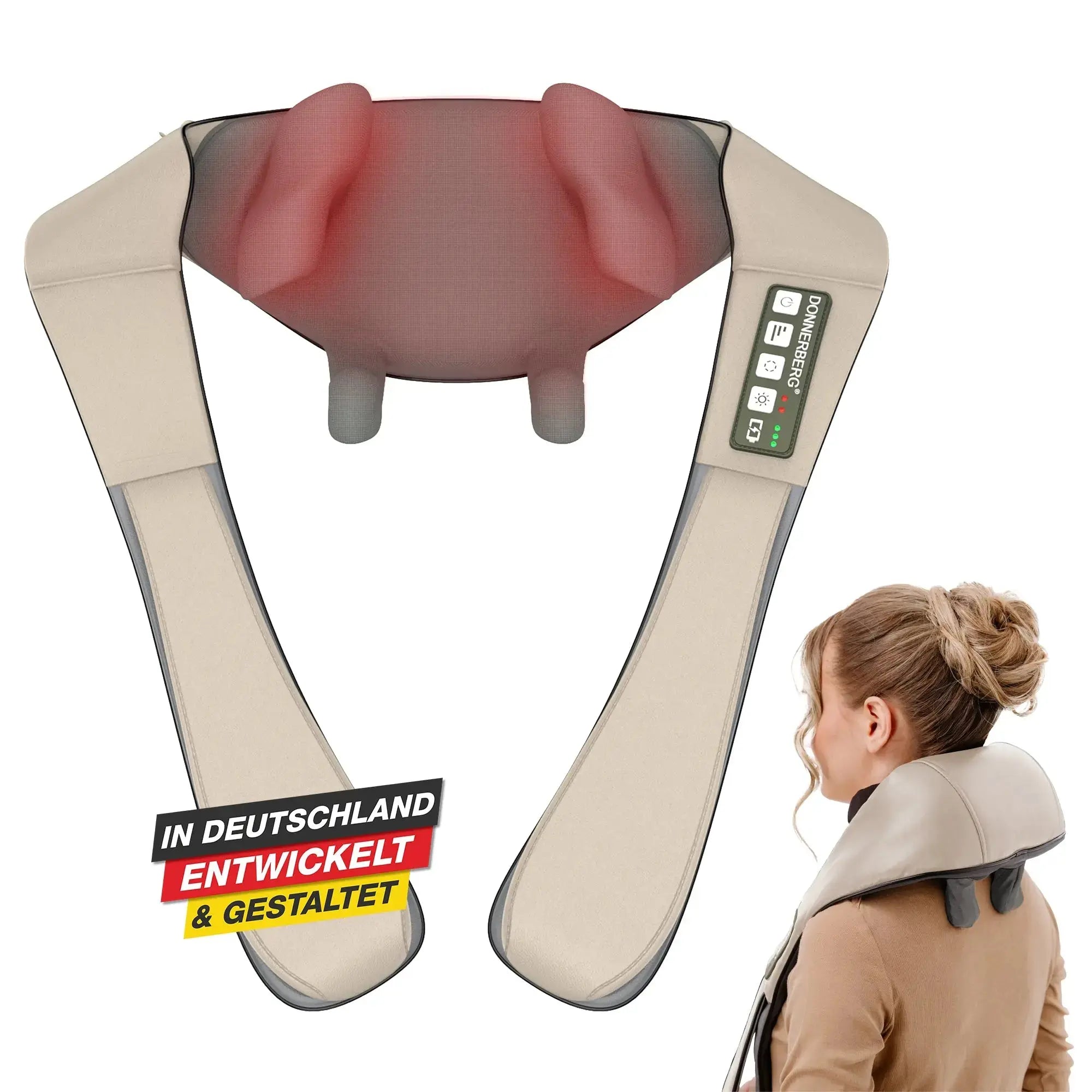 Proneck: gezielte Massage mit speziell designierter Armhalterung beige