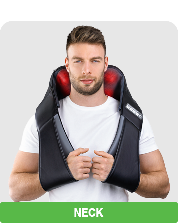 Neck and Back Massager Soothe away Muscle Tension and Stiffness
