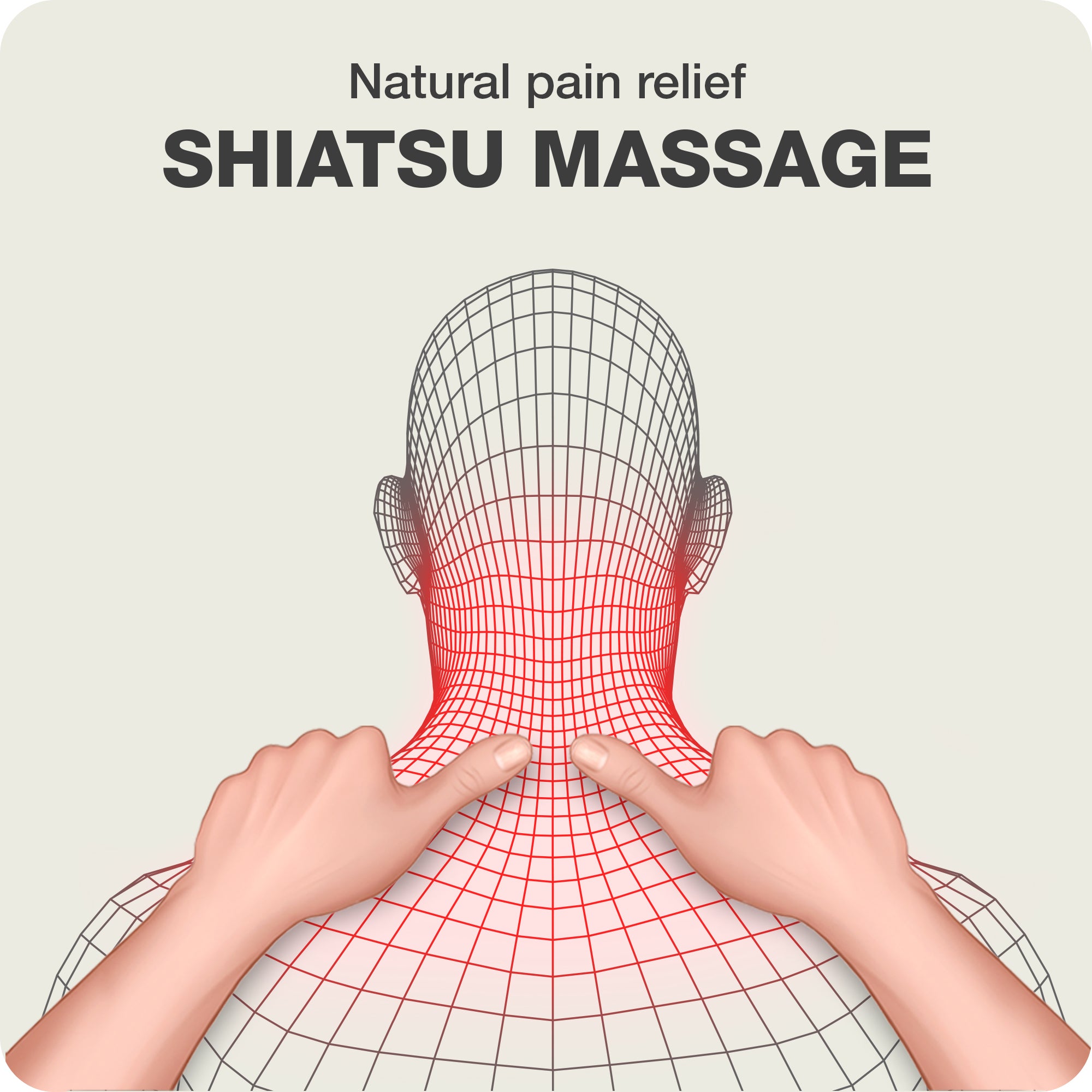 shiatsu massage performed by human hands