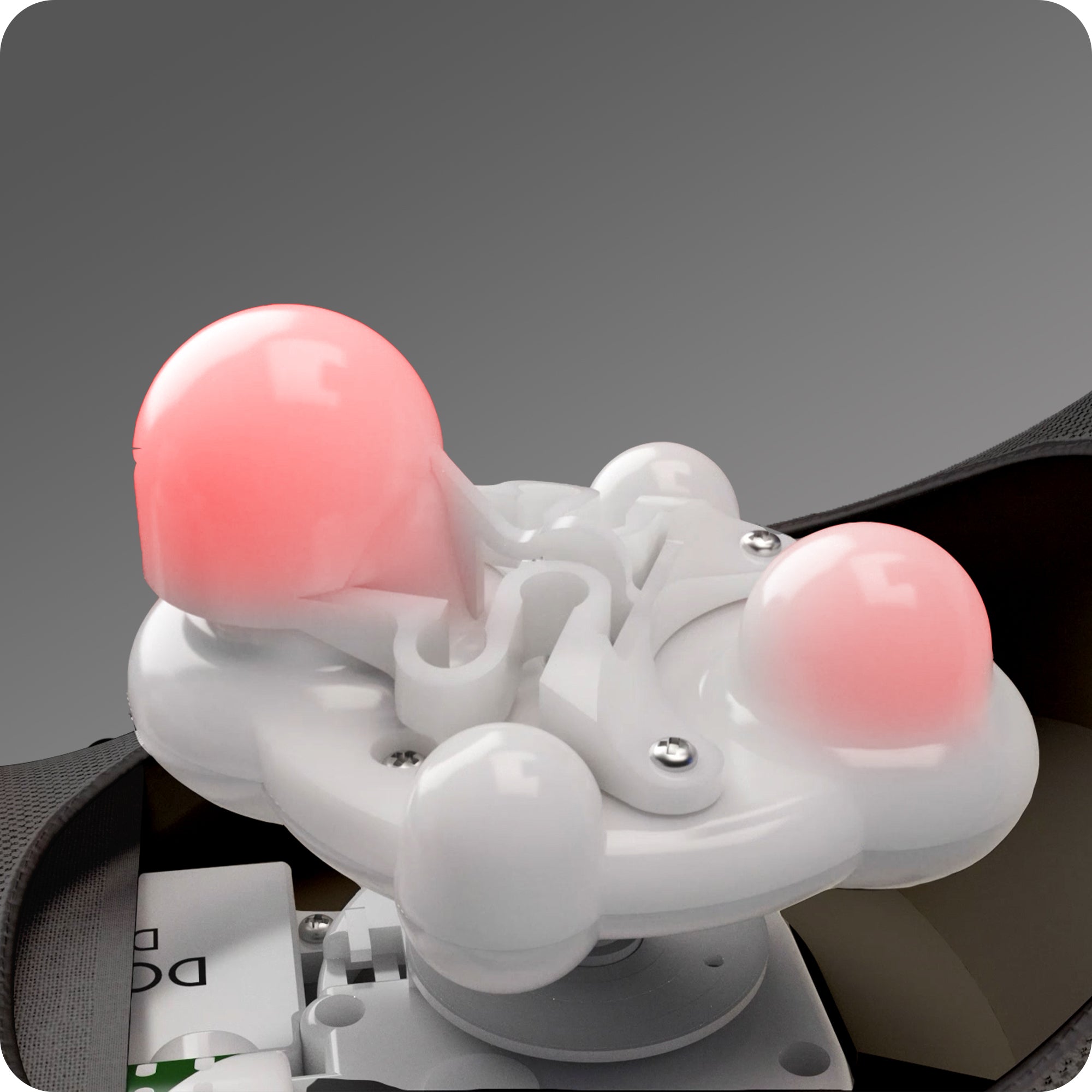 Les 8 boules de massage avec chaleur infrarouge agissent en 4 dimensions